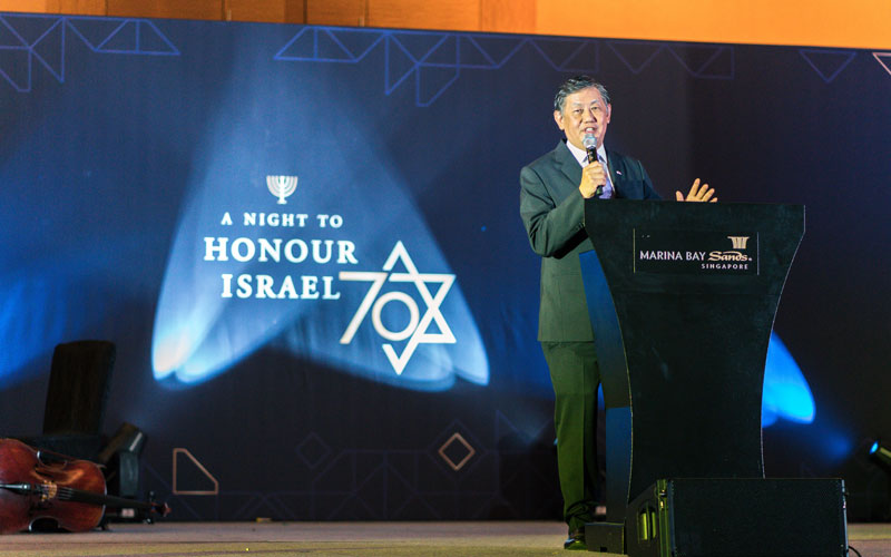 Pastor Yang at the Night to Honour Israel Event