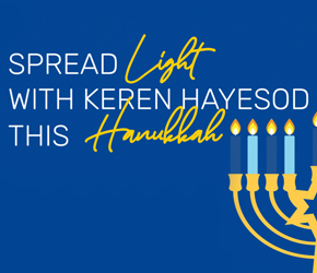 Spread light with Keren Hayesod this Hanukkah